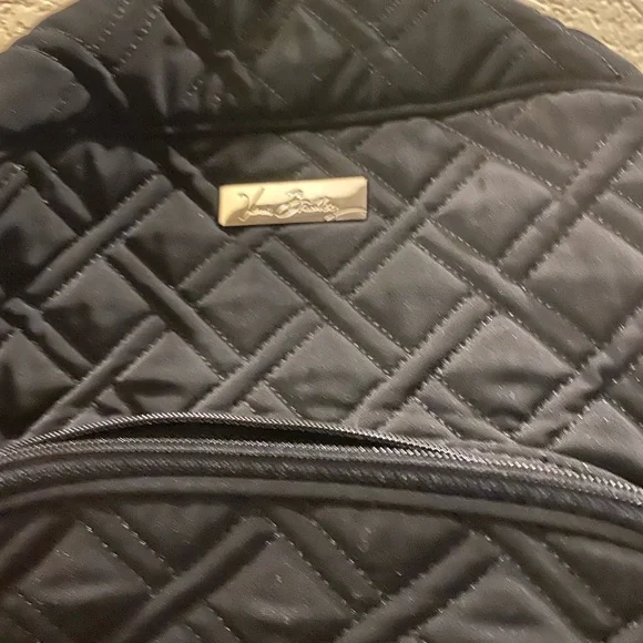 Vera Bradley Black Quilted Backpack - Picture 2 of 6